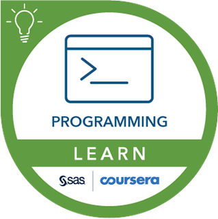 Getting Started with SAS Programming badge